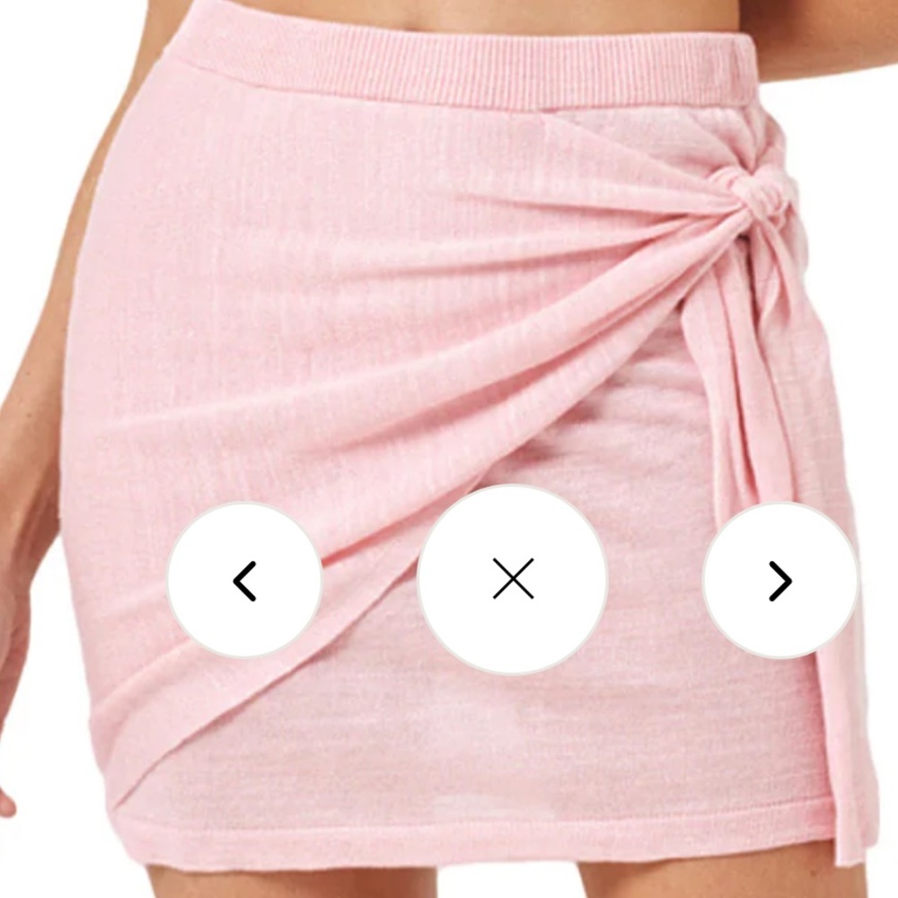 L*Space Light Pink Knotted Vagabond Skirt size s NWT